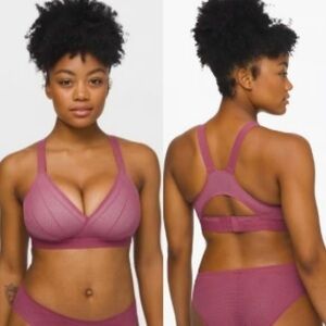 🍋Lululemon Awake To Lace Smokey Blush Bra Size 36D